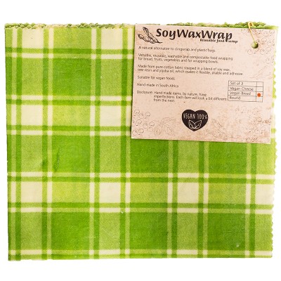 6 Degrees East Soy Wax Bread Wrap - Green