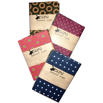 Supa Wraps Shweshwe Reusable Food Wraps