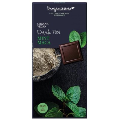 Benjamissimo Dark 70% Chocolate - Mint Maca