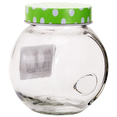 Consol Broadway Jar With Green Polka Dot Lid