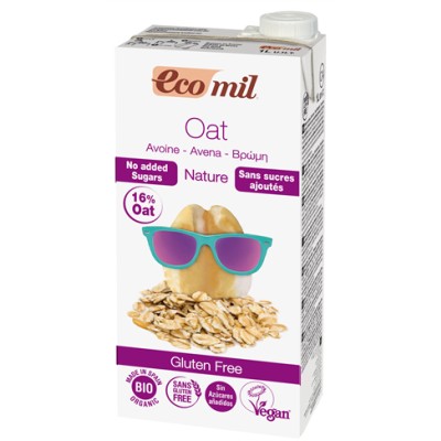 Ecomil Organic Oat Drink No Added Sugar - Gluten Free