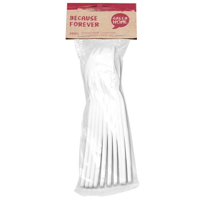 GREEN HOME PLA Spoons in Compostable Bag 