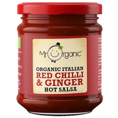 Mr Organic Hot Chilli And Ginger Salsa