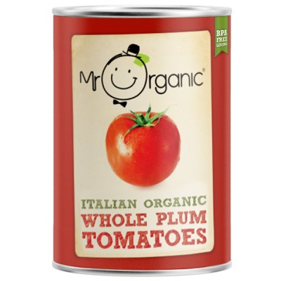 Mr Organic Whole Plum Tomatoes (Peeled)