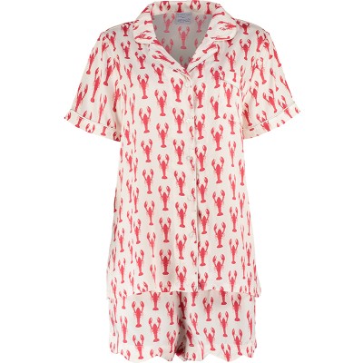Nightire Bamboo Short Sleeve Sleepwear Set - Lobster Roll