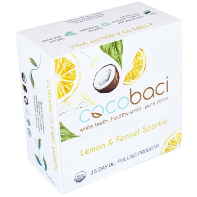 CocoBaci 15 Day Oil Pulling Program - Lemon & Fennel Sparkle