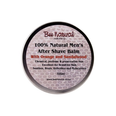 Bee Natural Men's Aftershave Balm - Orange & Sandalwood
