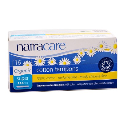 Natracare Organic Cotton Super Applicator Tampons (16)