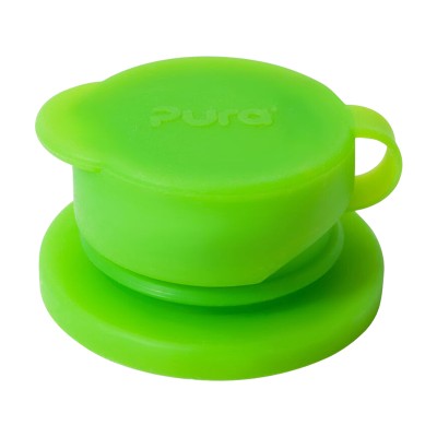 Pura Stainless Steel Big Mouth Silicone Sports Cap - Green