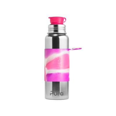 Pura Stainless Steel Sport Bottle - Pink Swirl 850ml