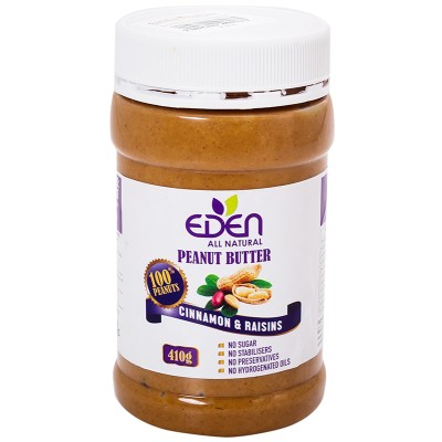 Eden Cinnamon and Raisin Peanut Butter 410g