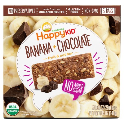 Happy Kid Oat Bars - Banana & Chocolate 140g