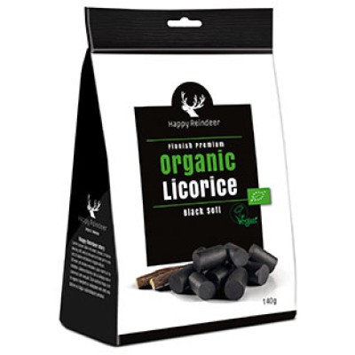 Happy Reindeer Organic Black Soft Licorice