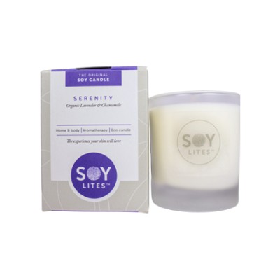 Soylites Frosted Aromatherapy Candle - Serenity, 220ml