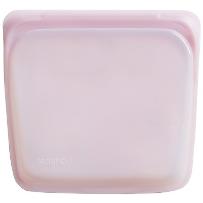 Stasher Reusable Silicone Sandwich Bag - Rose Quartz