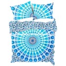 Simply ShweShwe Turquoise Green Mandala Duvet Set