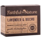 Faithful to Nature Bamboo Charcoal Soap - Lavender & Buchu