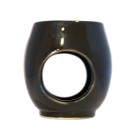 Indalo Black Egg-Shaped Ceramic Burner