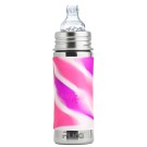 Pura Stainless Steel Pink Swirl Sippy Bottle