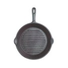 Kitchen Craft Deluxe Round Ribbed Cast Iron Grill Pan