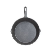 Kitchen Craft Deluxe Round Plain Cast Iron Grill Pan 24cm