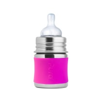 Pura Stainless Steel Pink Infant Bottle, 150ml