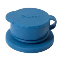 Pura Stainless Steel Big Mouth Silicone Sports Cap - Blue Steel