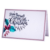 Growing Paper Card - Merry Little Christmas 