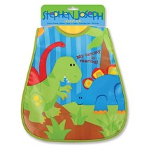 Stephen Joseph Wipeable Bib - Dino