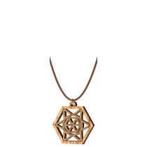 The Artists Sacred Geometry Hexagonal Star Pendant