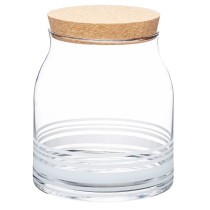 KitchenCraft Natural Elements Clear Glass Storage Jar