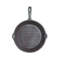 Kitchen Craft Deluxe Round Ribbed Cast Iron Grill Pan