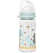 Nip Glass Wide-Neck Bottle Teal 240 ml
