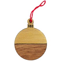 Wood Be Nice Round Christmas Deco - Straight
